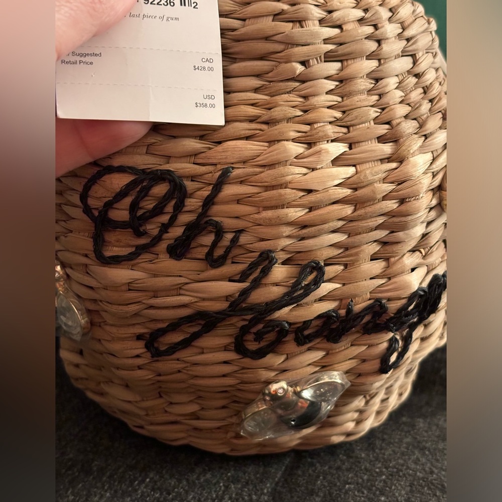 SOLD - NWT KATE SPADE Oh HONEY 🐝 Pot Wicker Purse - Picture 4 of 10